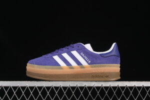 Adidas Originals Gazelle Bold IE0419 Originals Platform Casual Non Slip Wear Resistant Low Top Skate Shoes