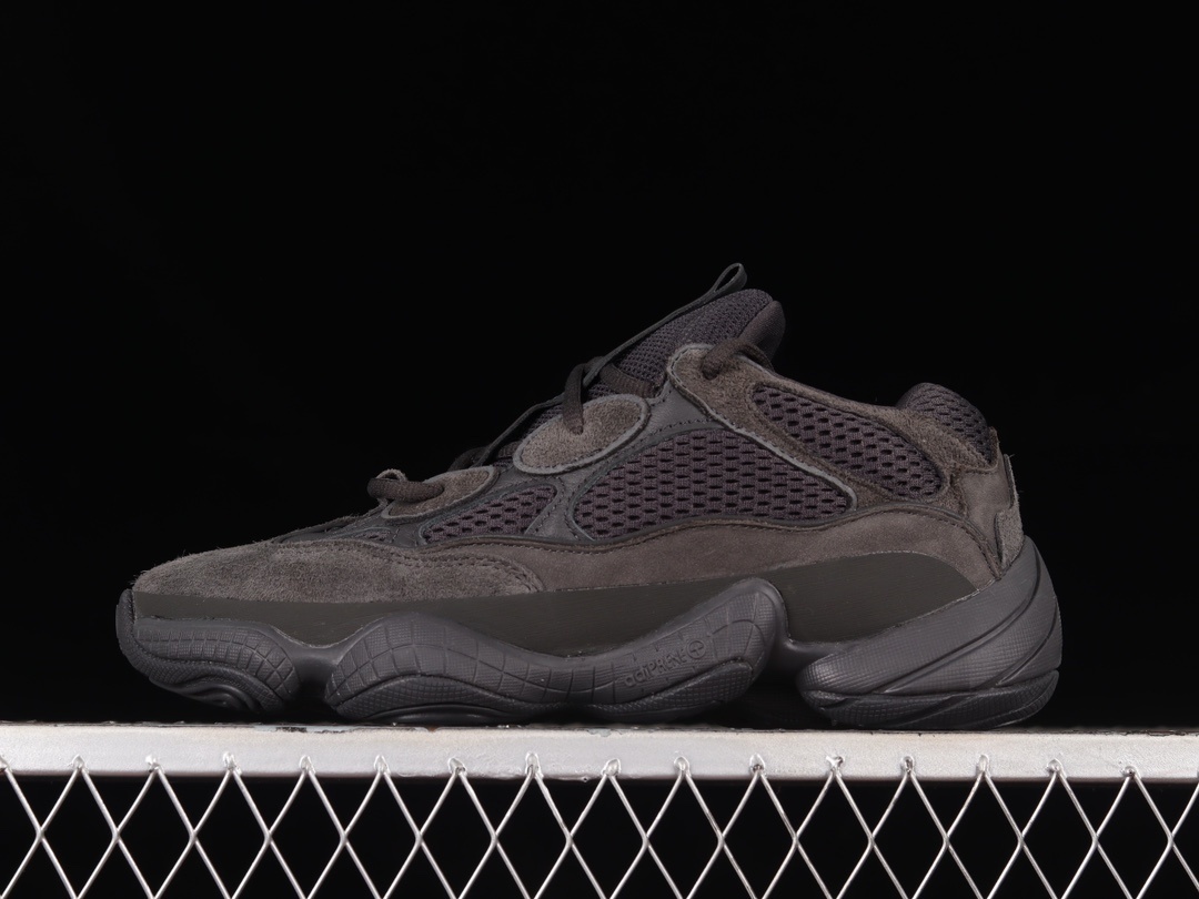 G Version Adidas Originals Yeezy 500 "Black" F36640 Adidas Yeezy Casual Running Shoes
