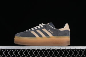 Adidas Originals Gazelle Bold IE0428 Originals Platform Casual Non Slip Wear Resistant Low Top Skate Shoes