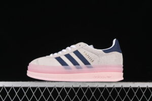 Adidas Originals Gazelle Bold IE6508 Originals Platform Casual Non Slip Wear Resistant Low Top Skate Shoes