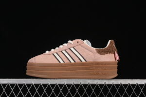 Adidas Originals Gazelle Bold JR4244 Collaboration Originals Platform Casual Non Slip Wear Resistant Low Top Skate Shoes