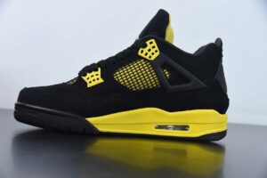 AJ 4 Retro " Thunder " AJ4 4 Black Yellow Culture Basketball Shoes DH6927-017