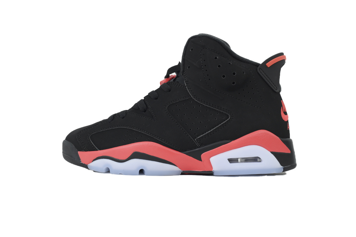 BA1Q12025 Black Red Cost Effective Jordan 6 Sports Basketball Shoes CT8529-001 Air Jordan 6 Reproduce Infrared Black And Red
