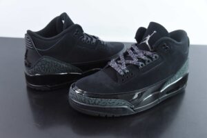 EHFD40949768 Nike AJ3 3 Culture Basketball Shoes Black Black Cat CT8532-001