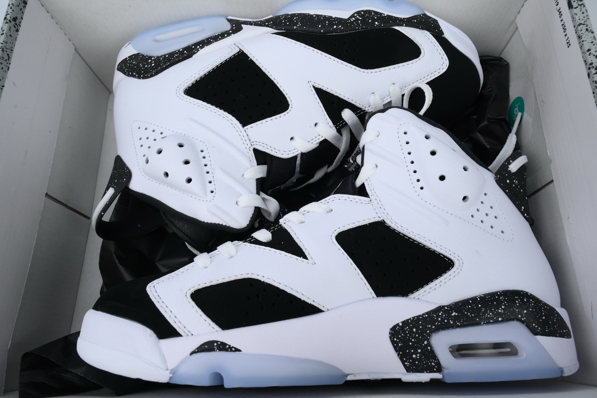 BA1Q1 Cost Effective Cost Effective Jordan 6 Sports Basketball Shoes 384664-101 Air Jordan 6 Retro 'Oreo'