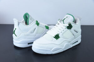 D0F1S5 AJ4 Retro " Green Metallic " AJ4 4 White Green Culture Basketball Shoes CT8527-113