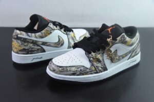 Graffiti Hand Painted AAJP57926037 Air Jordan 1 Jordan 1 Low Top Casual Skate Shoes 553558 081