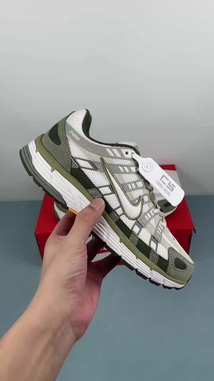 D Authentic Label Company Level Nike P-6000 Nike Retro Running Shoes IH0246-320