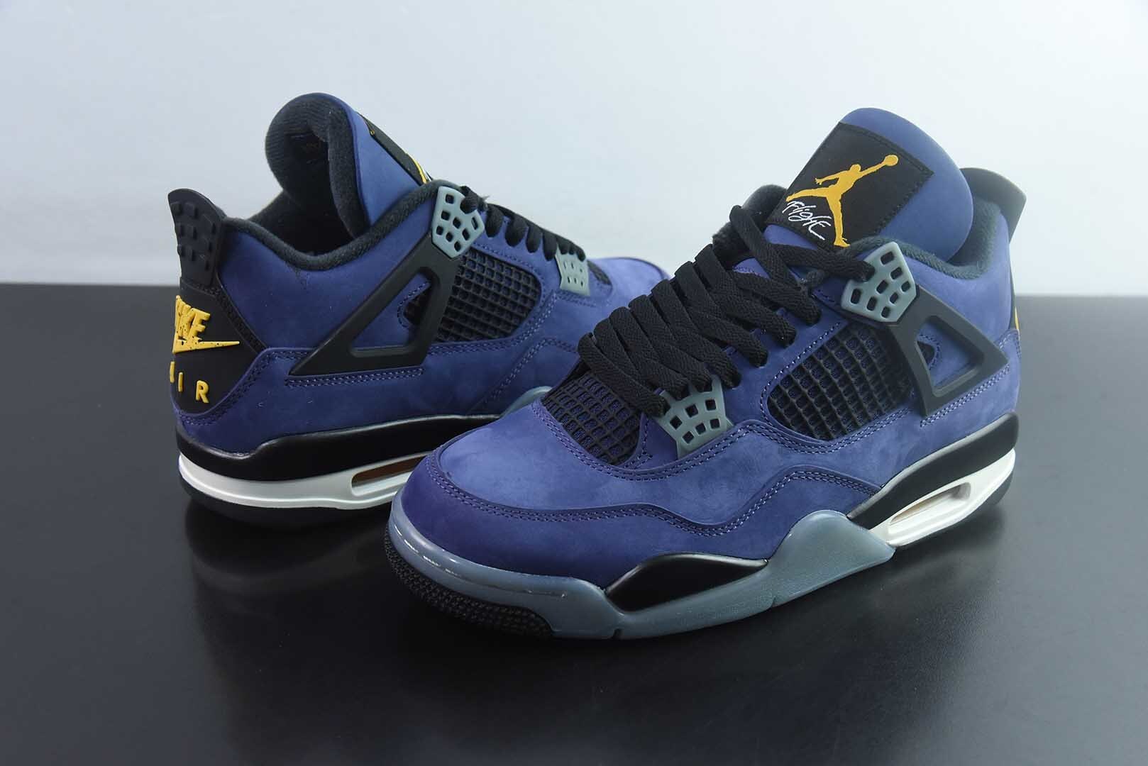 FBR21108159 AJ4 FV5029-500 Retro "Lakeshow" Basketball Shoes Purple