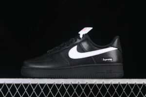 GX Version Supreme x Nike Air Force 1'07 Low Collaboration Air Force 1 Low Top Casual Skate Shoes CU9225-002