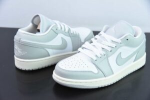 BAJP25078730 Nike Air Jordan 1 Grey White Jordan 1 Low Top Casual Skate Shoes DC0774 103