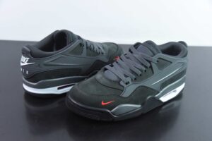 GHFY50567769 NS x AJ4 RM Version Low Top Retro Basketball Shoes Collaboration Black HF4334-004