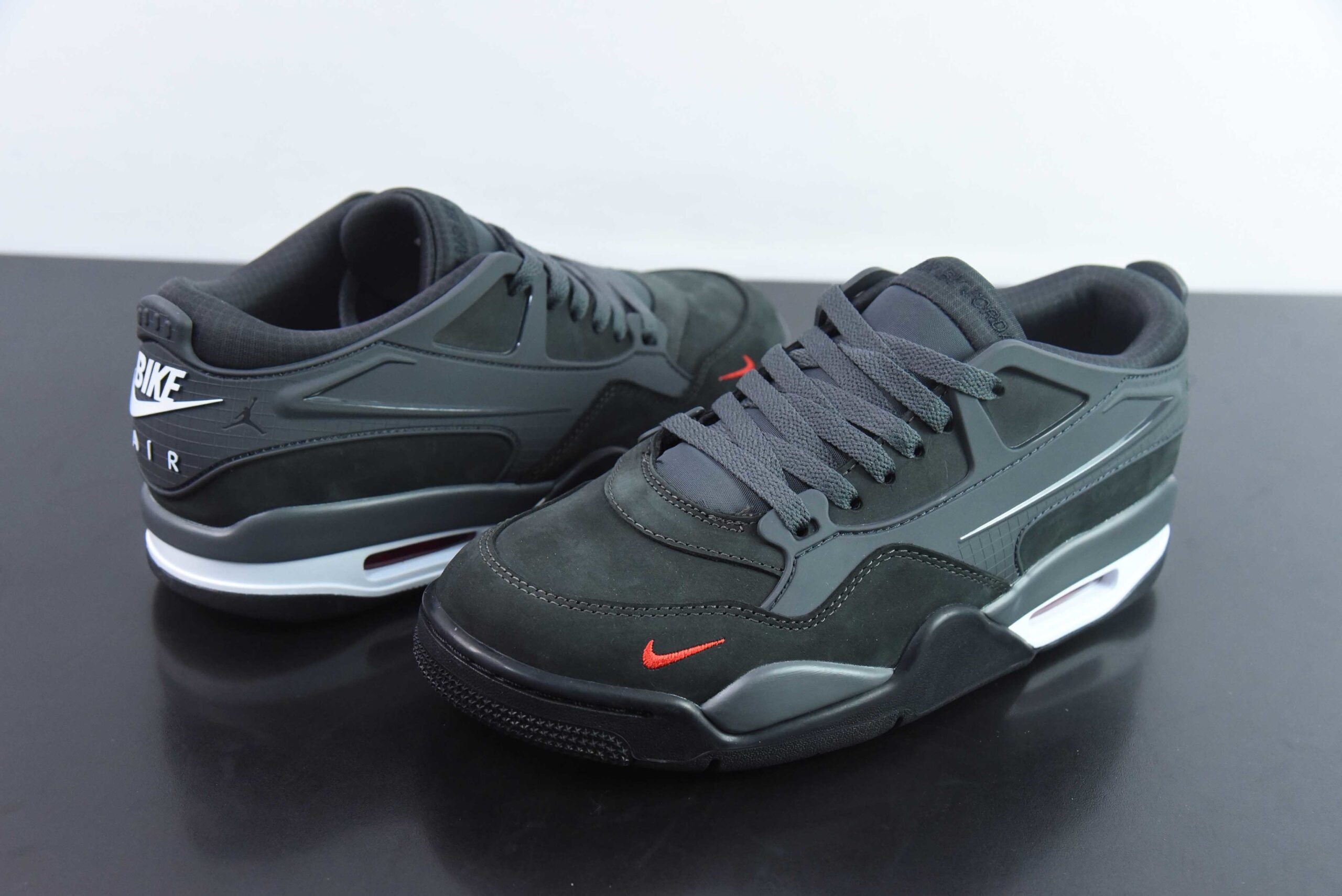 GHFY50567769 NS x AJ4 RM Version Low Top Retro Basketball Shoes Collaboration Black HF4334-004