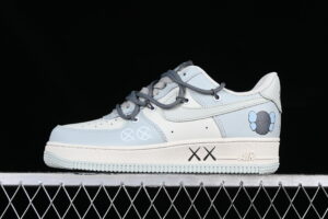 Kaws x Nike Air Force 1'07 Low Blue Grey Air Force 1 Low Top Casual Skate Shoes KS6869-222