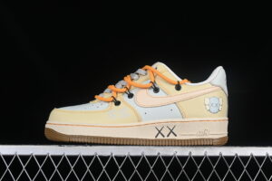 Kaws x Nike Air Force 1'07 Low Collaboration Air Force 1 Low Top Casual Skate Shoes Custom Edition KS6869-111