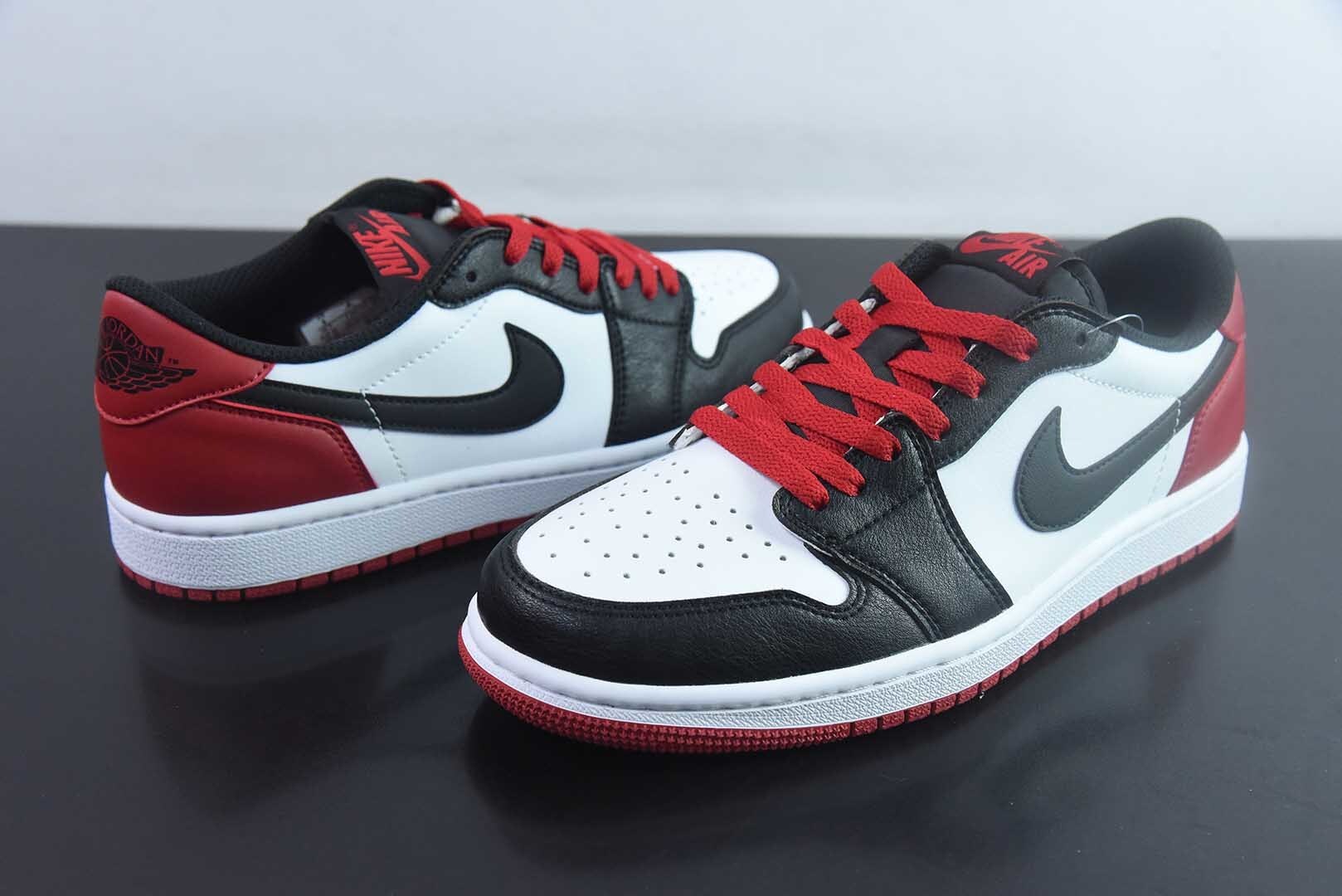 BLZ15177537 Air Jordan 1 Low OG "Black Toe" Air Jordan 1 Jordan 1 Black Low Top Culture Casual Skate Shoes CZ0790-106