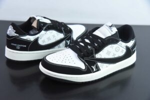 CAJT43720930 TS x Nike Air Jordan 1 x One Version Black White Reverse Swoosh LX1988 200