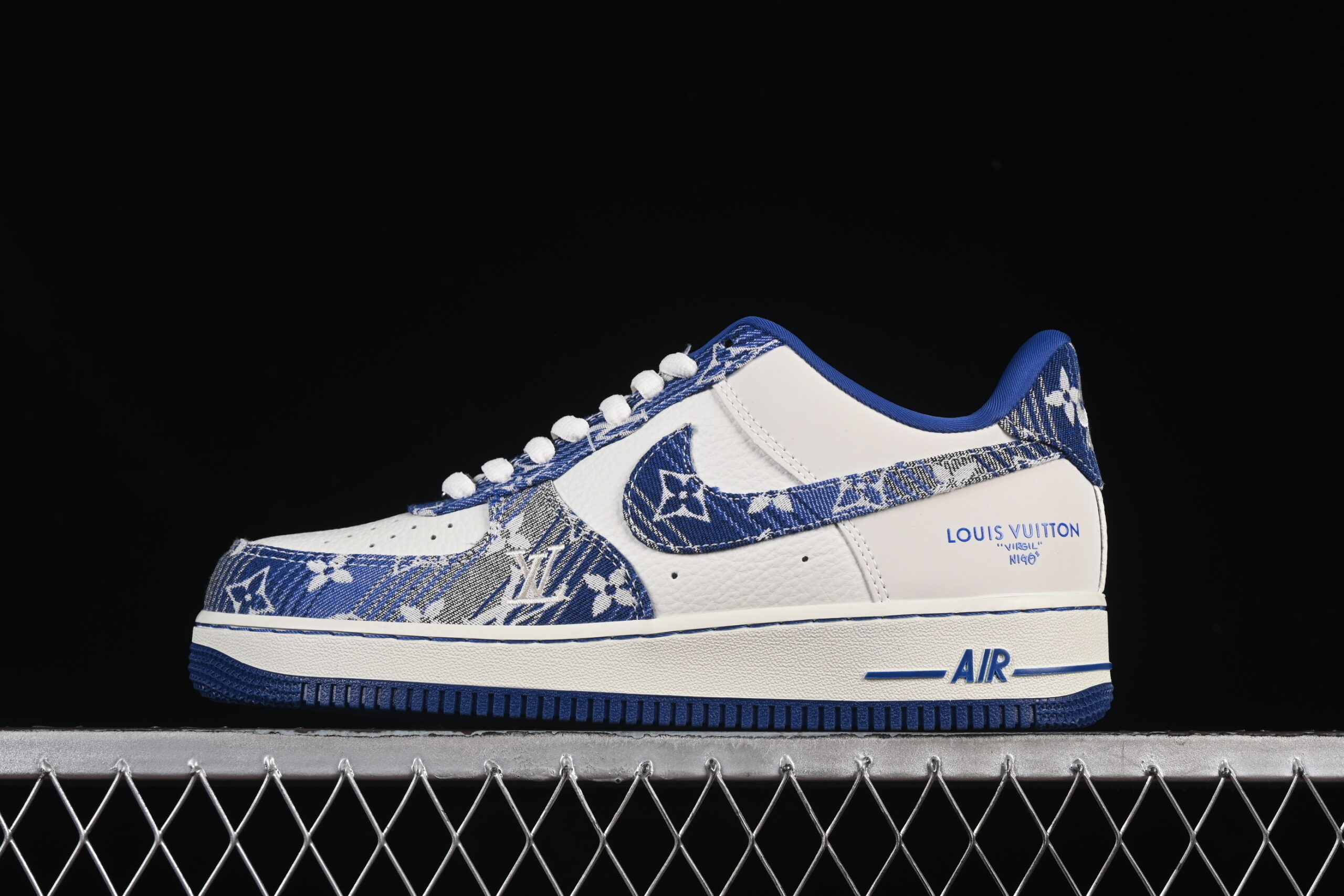 Nike Air Force 1 '07 Low LV Collaboration Grey Blue Air Force 1 Low Top Casual Skate Shoes SC9207-540