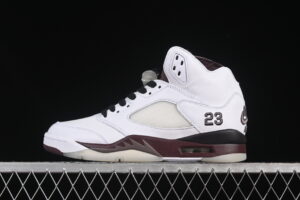 L Version A Ma Maniere x Air Jordan 5 Retro "Violet Ore" AJ5 5 White Red Basketball Shoes IB1528-100