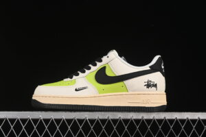 Nike Air Force 1 '07 Low Collaboration Cream Black Air Force 1 Low Top Casual Skate Shoes QW5836-002