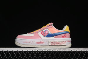 Nike Air Force 1 Fontanka "Pixel Sweetheart" Air Force 1 Skate Shoes Custom Graffiti Hand Painted DV3211-001