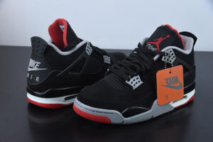 L00H6 AJ4 Retro Bred AJ4 Black Red 308497 060
