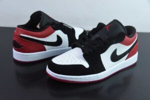 DAJD21684839 Nike Air Jordan 1 Low Top Black Red Black IB8971-106