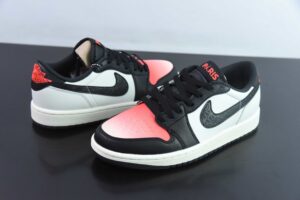 Gradient DAJV35440433 Nike Air Jordan 1 Jordan 1 Red Low Top Culture Casual Skate Shoes HF8828-100