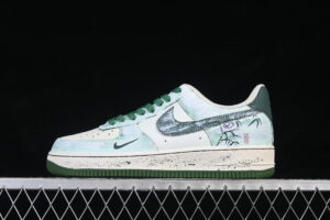 Nike Air Force 1'07 Low "Bamboo In Ink Wash" Air Force 1 Low Top Casual Skate Shoes Graffiti Hand Painted FB1839-123
