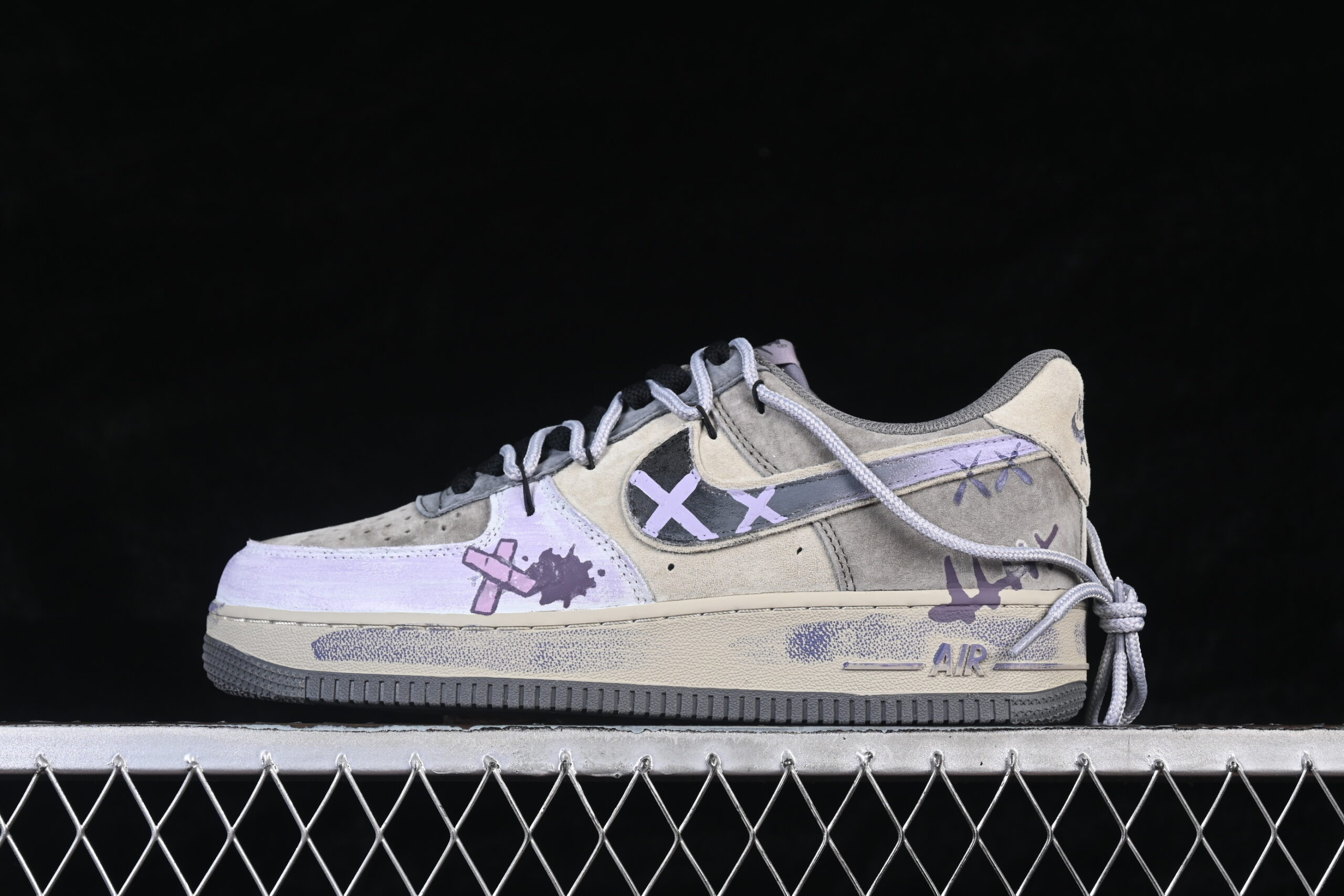 Nike Air Force 1'07 Low "Band-Aid" Air Force 1 Low Top Casual Skate Shoes Graffiti Hand Painted YD2425-066