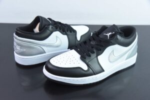 DAJV63350433 Nike Air Jordan 1 Low Top Classic Retro Culture Casual Sports Basketball Shoes Black White 553558-131