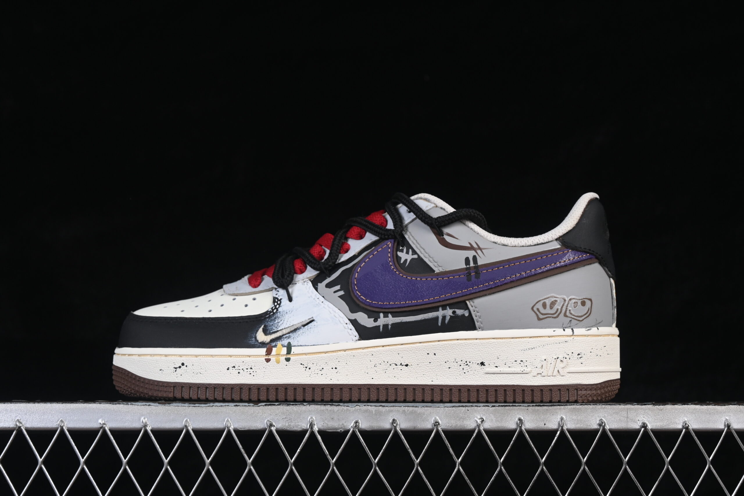 Nike Air Force 1'07 Low "Boundary Break Graffiti" Air Force 1 Low Top Casual Skate Shoes Hand Painted LJ8822-121