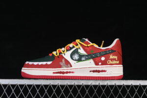Nike Air Force 1'07 Low "Christmas Frosting" Air Force 1 Low Top Casual Skate Shoes Graffiti Hand Painted SD1990-101