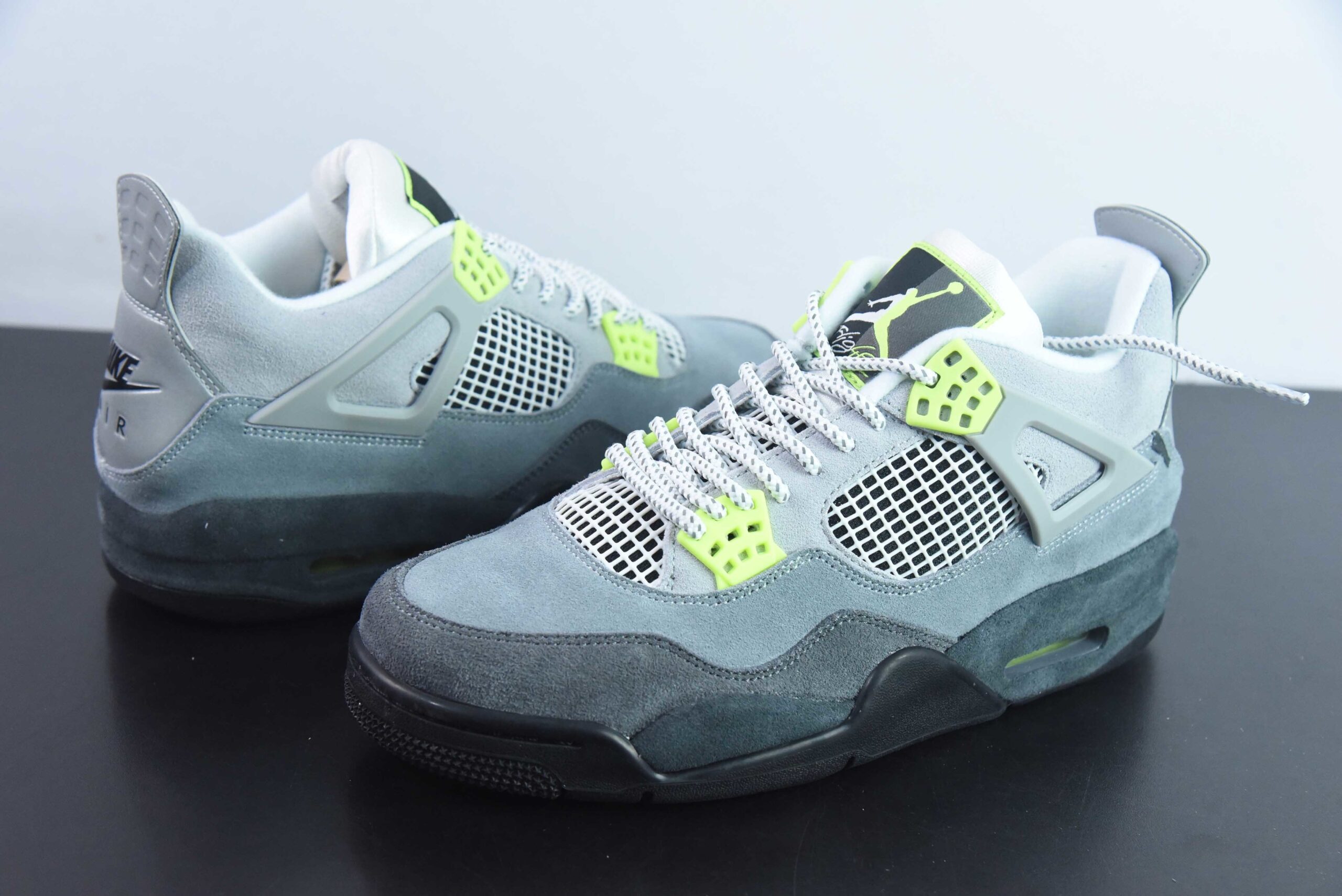 NIK21773954 aj 4 95 Neon AJ4 4 Grey Green CT5342-007 Culture Basketball Shoes
