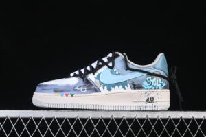 Nike Air Force 1'07 Low "Color Fission" Air Force 1 Low Top Casual Skate Shoes Graffiti Hand Painted XL2312-101