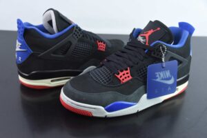 NIP15302355 Nike AJ4 Rare Air Laser Black Blue Red FV5029-003
