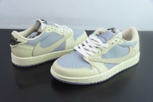 DNE45369634 Travis Scott x Fragment x Air Jordan 1 OG SP Triple Collaboration Low Top DM7866-490