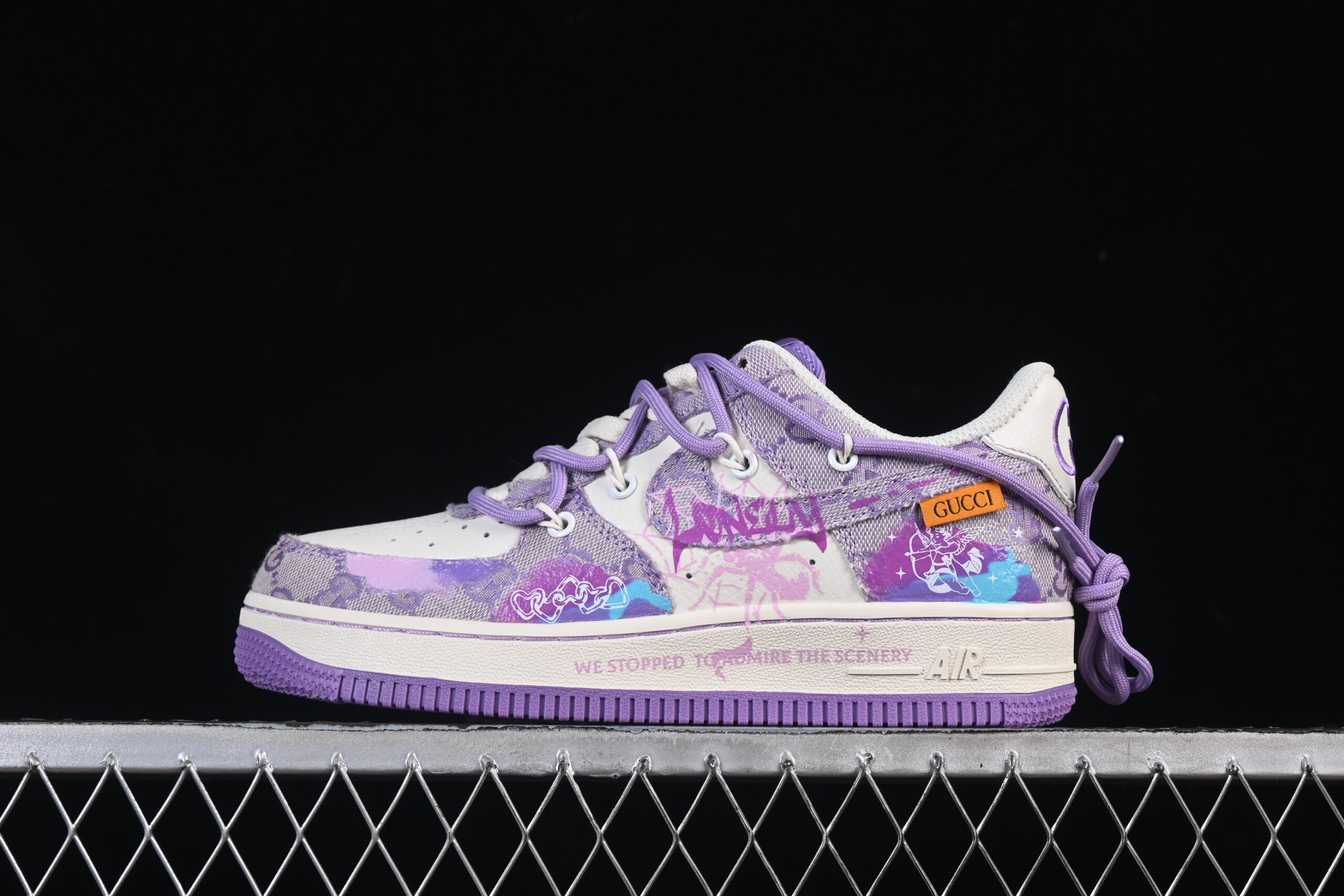 Nike Air Force 1'07 Low "Dreaming" Air Force 1 Low Top Casual Skate Shoes Graffiti Hand Painted BD7700-202
