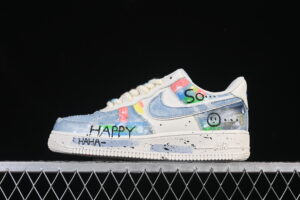 Nike Air Force 1'07 Low "Fantasy Cowboy" Air Force 1 Low Top Casual Skate Shoes Graffiti Hand Painted CW1888-116