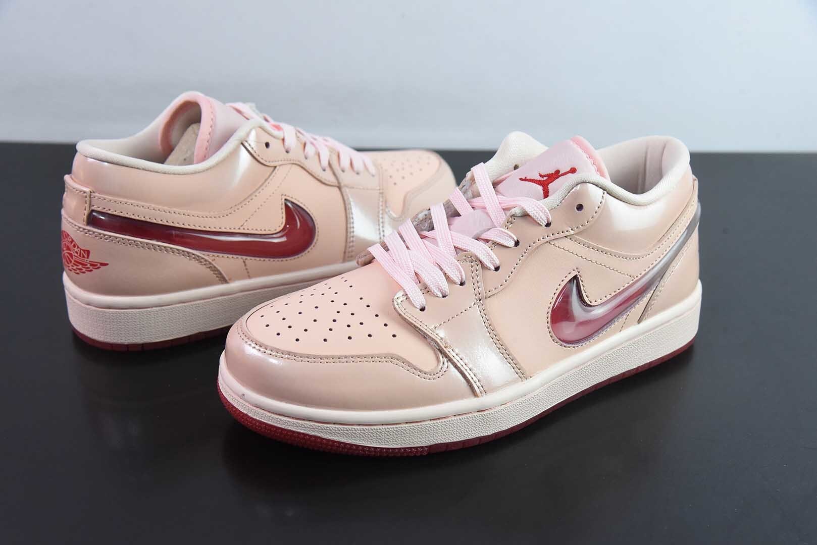 EAJU73340138 Nike Air Jordan 1 Limited Low Top Basketball Shoes Pink Red JF3174 600