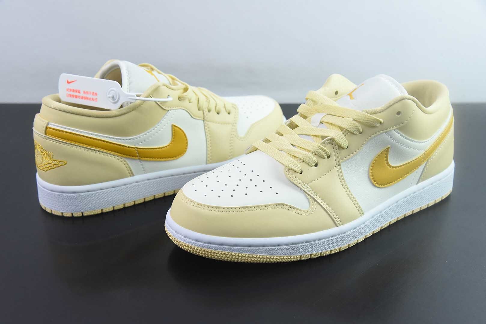 ELN15368334 Air Jordan 1 Yellow Low Top Culture Casual Skate Shoes DC0774-170