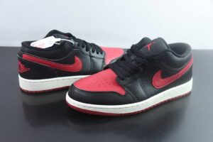 ELN15368334 Air Jordan 1 Black Red Low Top Culture Casual Skate Shoes DC0774-061