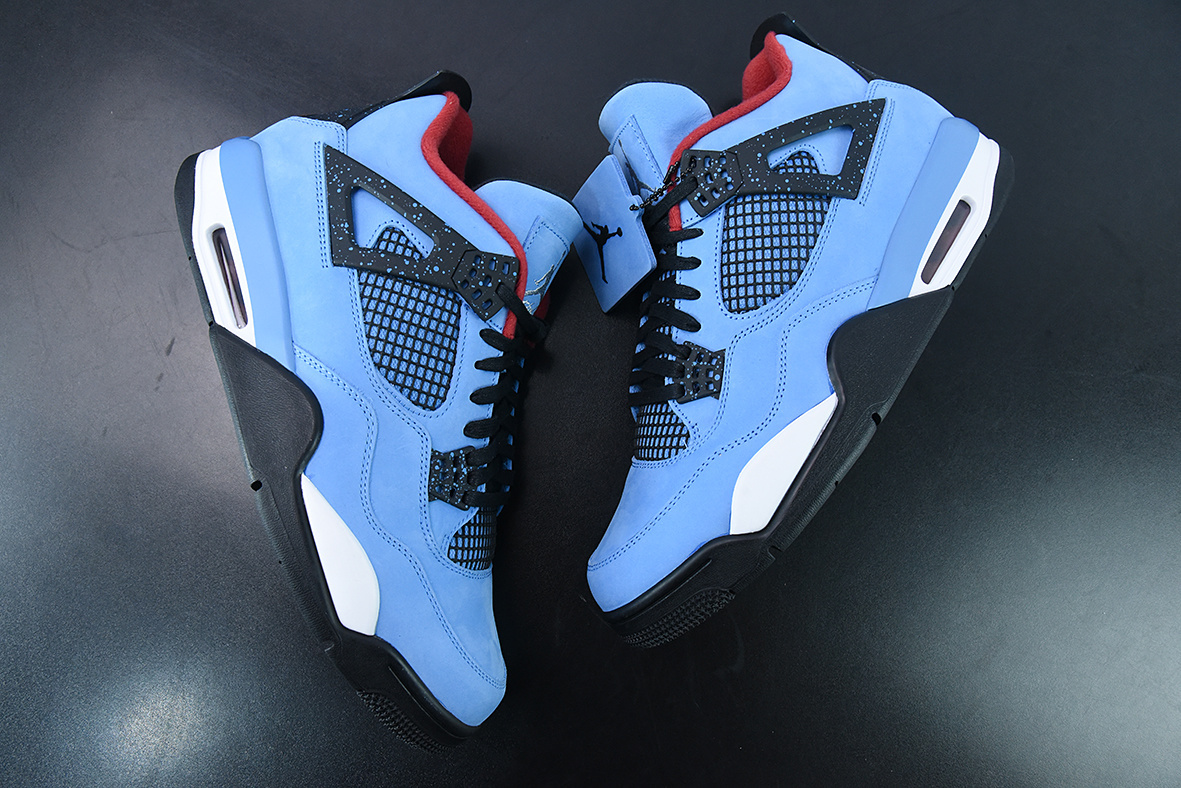 RRJ23784564 LJR AJ4 Retro TS Collaboration Blue Suede 308497-406