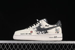 Nike Air Force 1'07 Low "Little Black Cat" Series Black Air Force 1 Low Top Casual Skate Shoes FJ7740-710