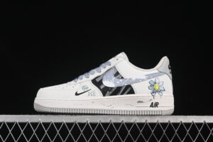 Nike Air Force 1'07 Low "Little Blue Flower" 520 Series Limited Blue Air Force 1 Low Top Casual Skate Shoes FB1893-888