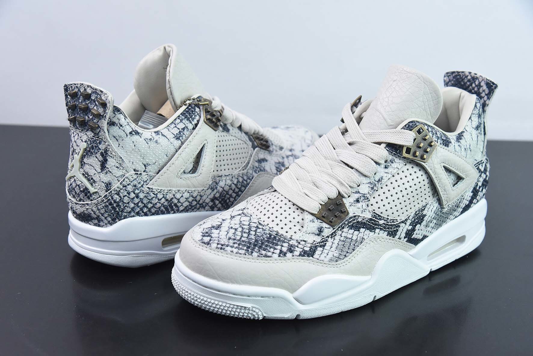 SHFH37595554 AJ 4 " Sneakeskin " AJ4 4 Culture Basketball Shoes 819139-030