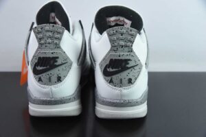 SHFQ65806254 AJ4 Retro OG White 4 4 White Grey Basketball Shoes Series FV5029-100