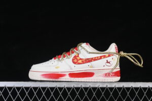 Nike Air Force 1'07 Low "Lucky Steed Traces" Limited Air Force 1 Low Top Casual Skate Shoes Year of the Horse Graffiti Hand Painted SD2023-402