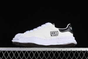 MMY Wayne Original Sole Leather Low Sneaker Low Top Casual Sports Skate Shoes Black