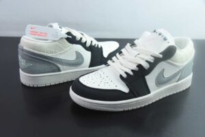 ELN15368334 Popular Air Jordan 1 Black White Grey Low Top Culture Casual Skate Shoes IO2242-101